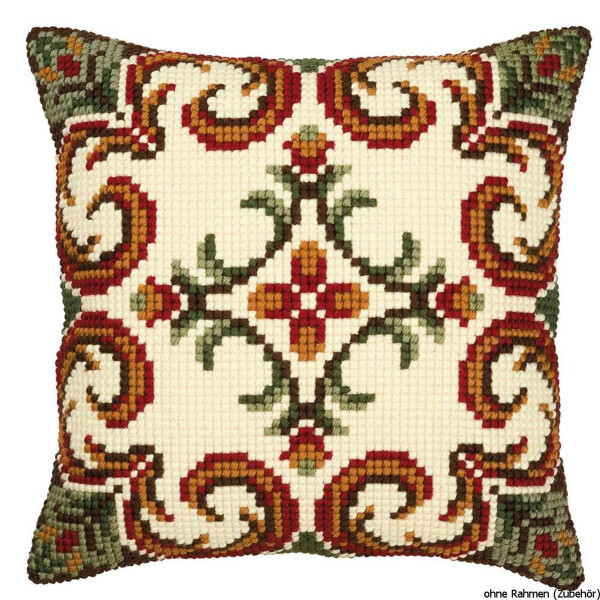 Подушка для вышивания крестом Vervaco "Восточный экспресс", дизайн вышивки предварительно нарисован