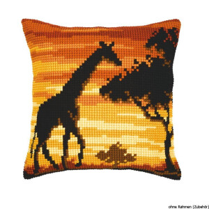 Vervaco Kreuzstichkissen "Afrika Giraffe",...