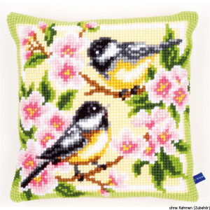 Vervaco stamped cross stitch kit cushion Birds and...
