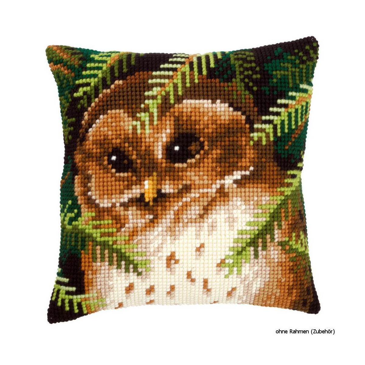 Vervaco stamped cross stitch kit cushion Owl, DIY