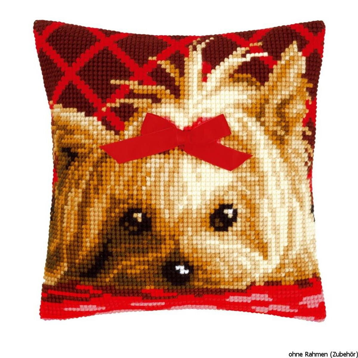 Vervaco stamped cross stitch kit cushion Yorkshire with...