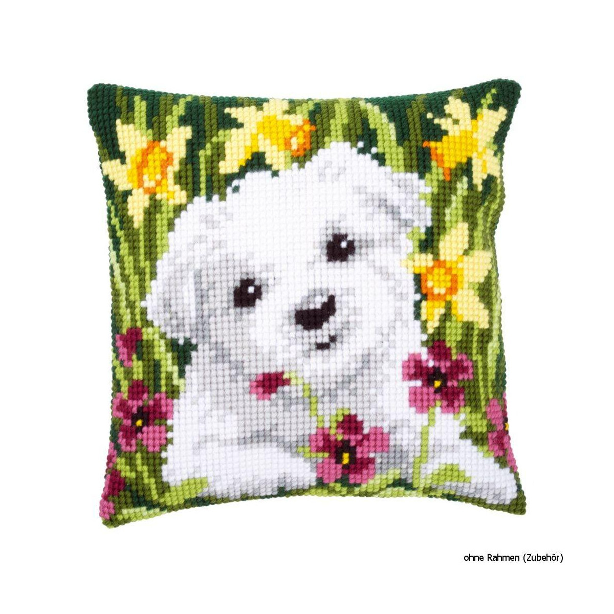 Vervaco stamped cross stitch kit cushion Westie in...