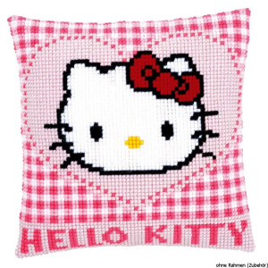 Vervaco stamped cross stitch kit cushion Hello Kitty in a...