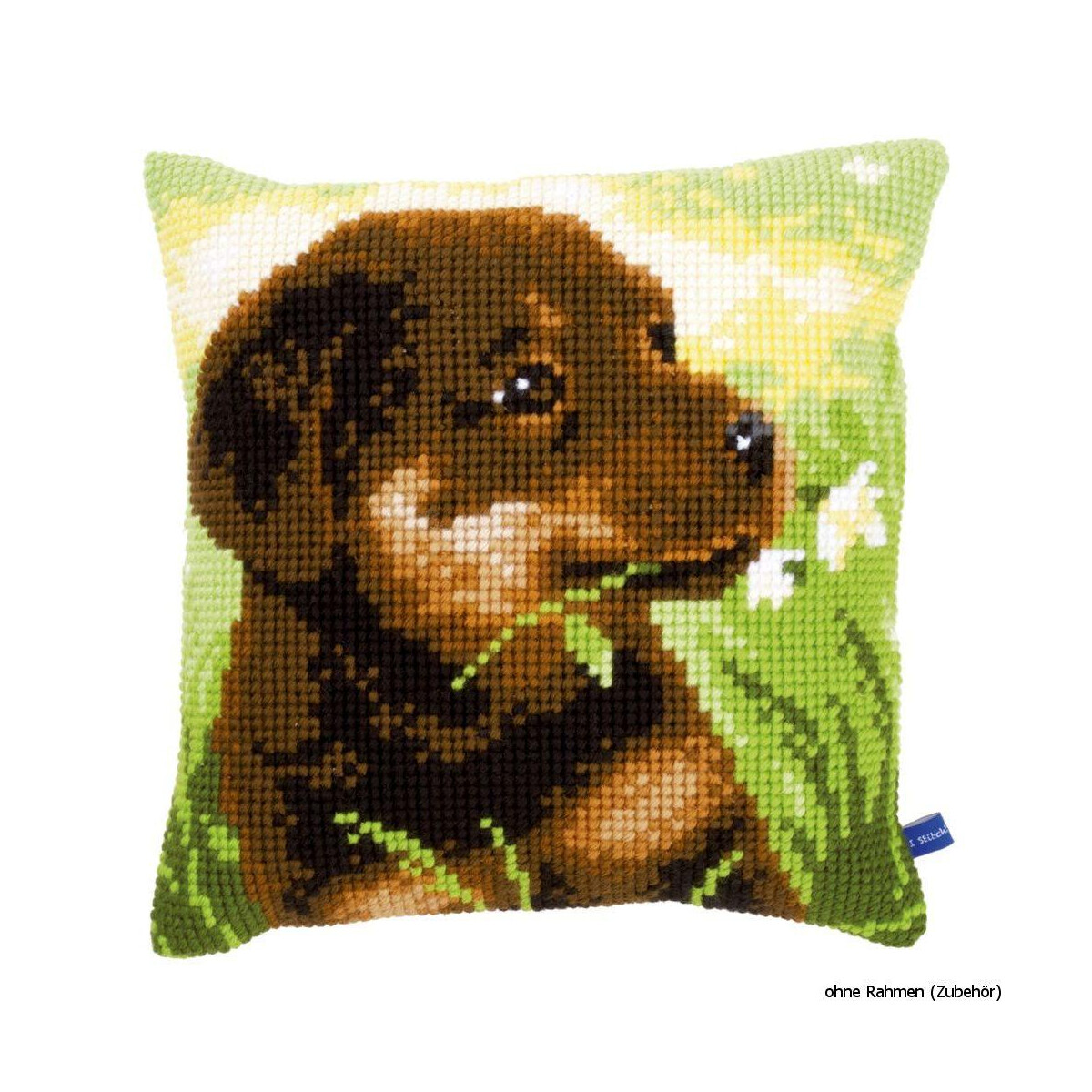 Vervaco stamped cross stitch kit cushion Rottweiler...