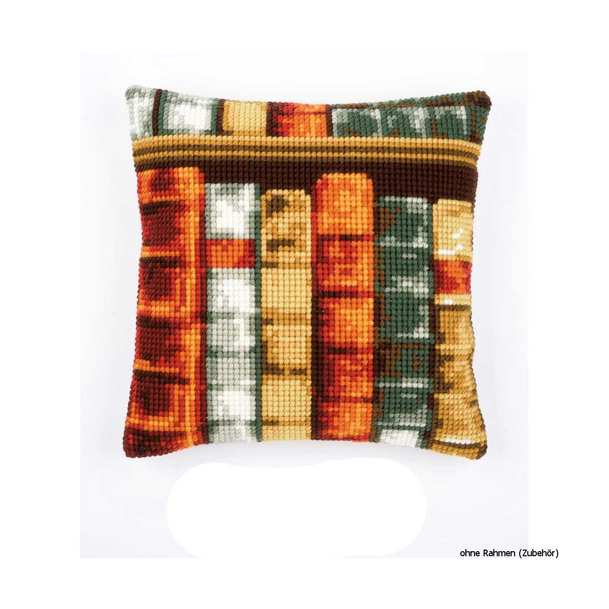 Vervaco stamped cross stitch kit cushion Books, DIY
