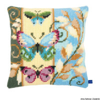 Подушка для вышивания крестом Vervaco "3 бабочки", предварительно нарисованный дизайн вышивки