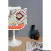 Vervaco stamped cross stitch kit cushion Ethnical I, DIY