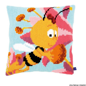 Vervaco Cross stitch kit cushion "Willy with pink...