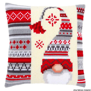 Vervaco stamped cross stitch kit cushion Christmas elf, DIY