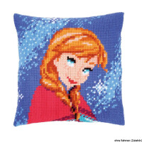 Vervaco stamped cross stitch kit cushion Disney Anna, DIY