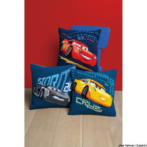 Vervaco Cross stitch kit cushion Disney Lightning...