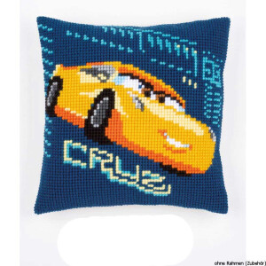 Vervaco Cross stitch kit cushion Disney Cars Cruz,...