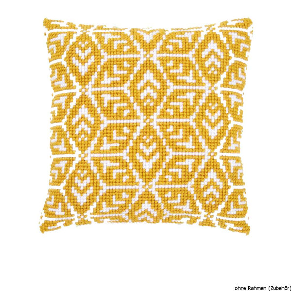 Подушка для вышивания крестом Vervaco "Листья", дизайн вышивки предварительно нарисован