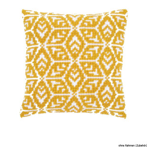 Vervaco stamped cross stitch kit cushion Geometric design, DIY