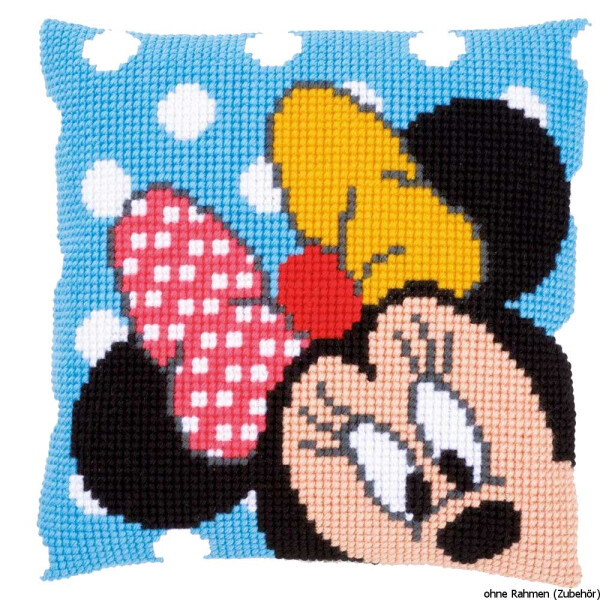 Vervaco Disney Kreuzstichkissen "Minnie", Stickbild vorgezeichnet