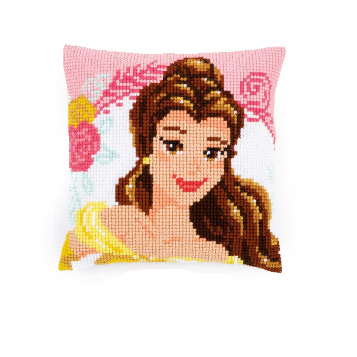 Vervaco Cross stitch kit cushion Disney Enchanted beauty,...