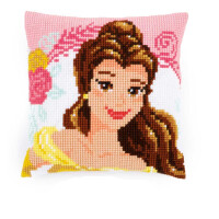 Vervaco Cross stitch kit cushion Disney Enchanted beauty, stamped, DIY