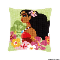 Vervaco Cross stitch kit cushion Disney Moana island girl, stamped, DIY