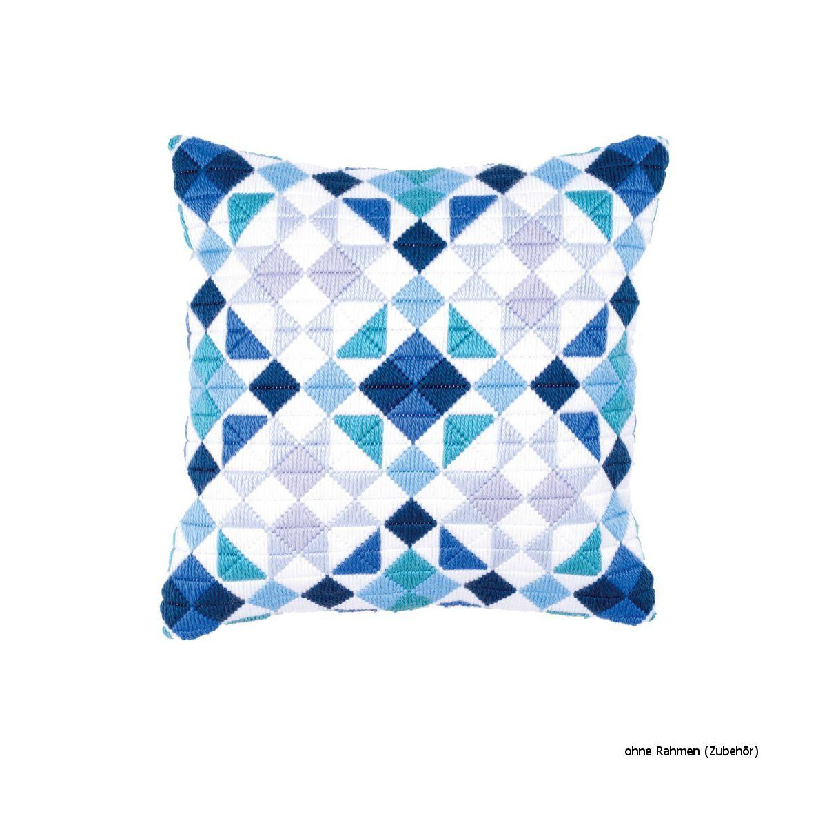 Vervaco Long stitch kit cushion stamped Triangles...