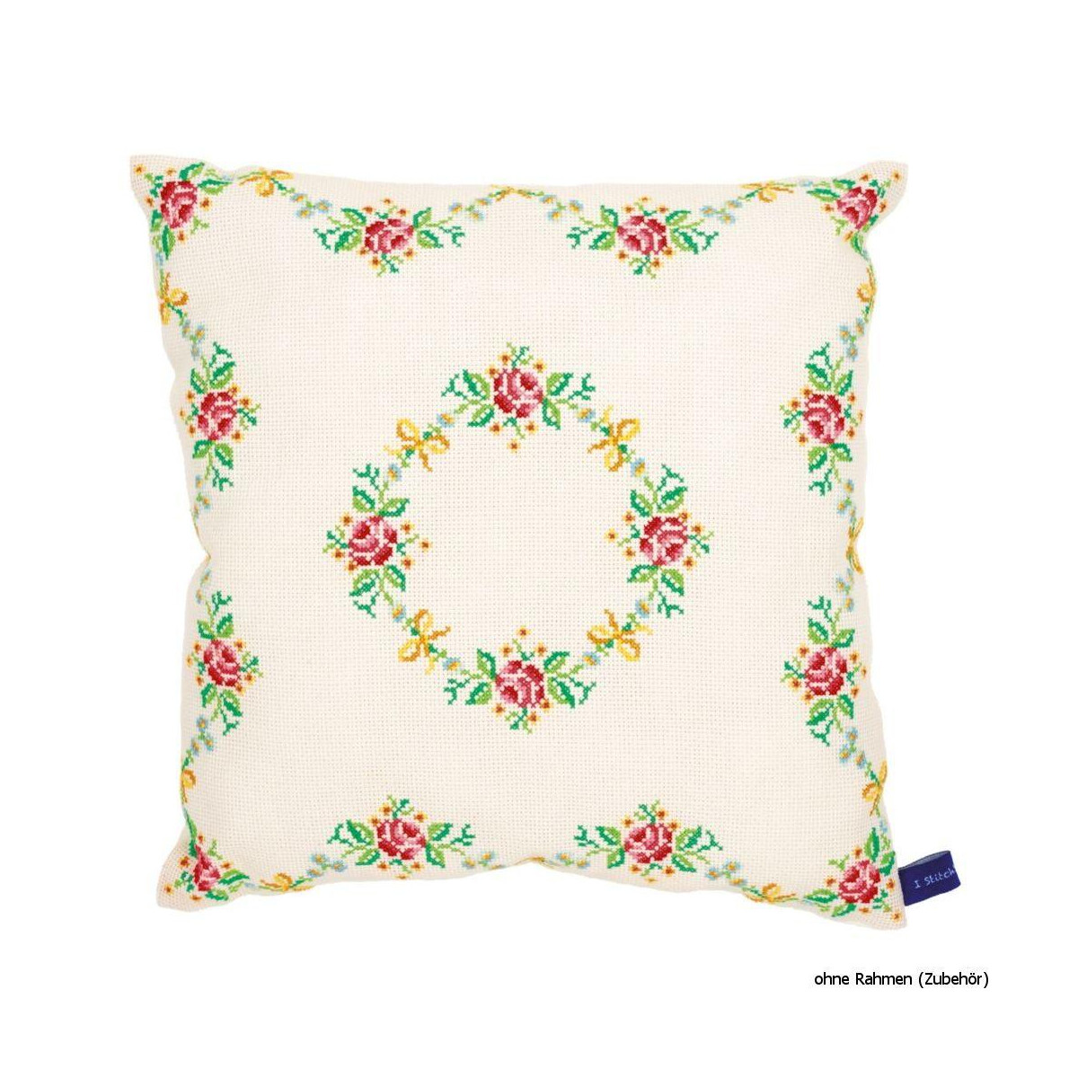 Vervaco cushion counted stitch kit "Garland with...