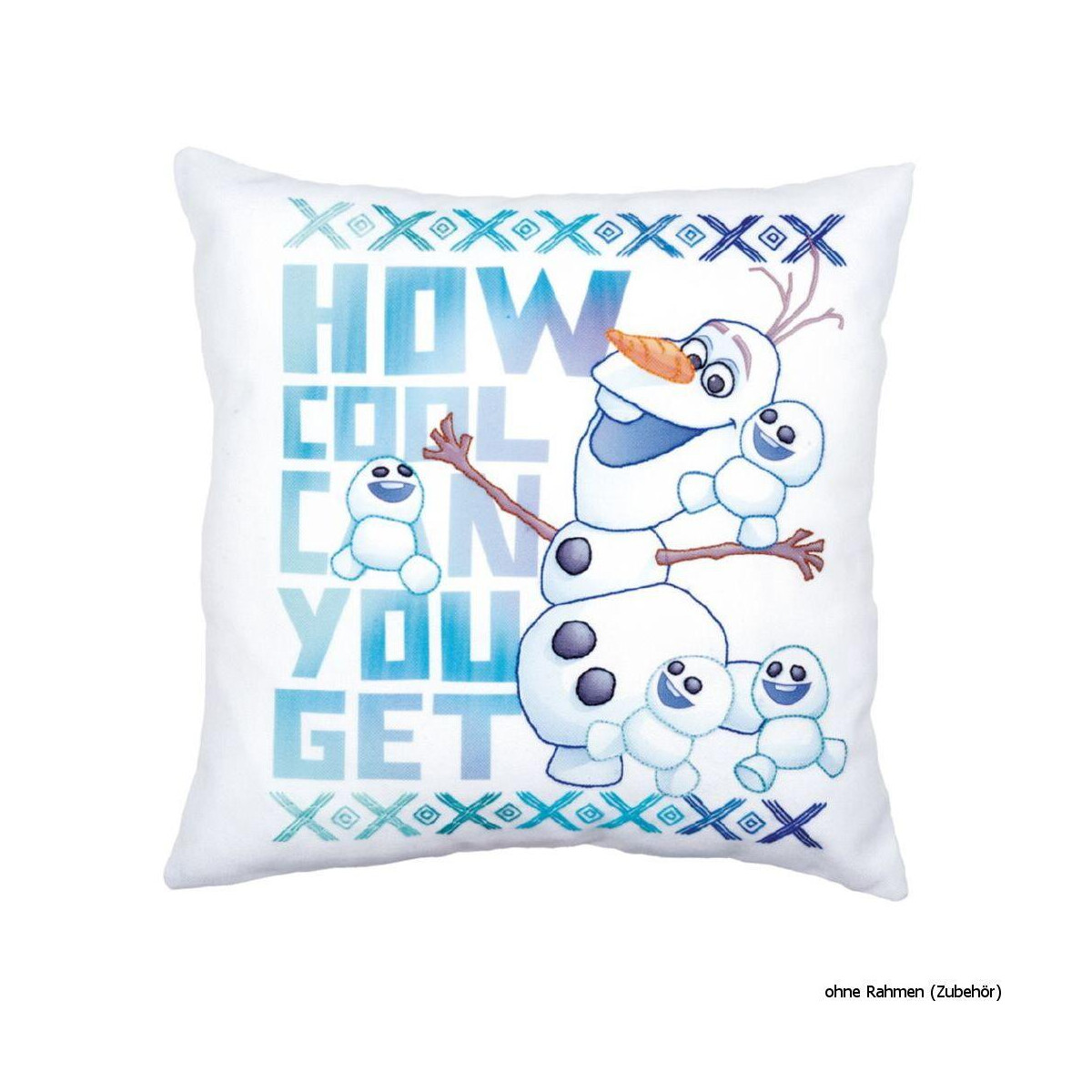 Vervaco printed cushion cover stitch kit Disney Olaf, DIY