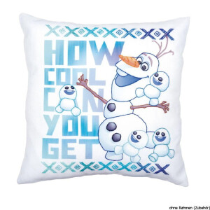 Vervaco printed cushion cover stitch kit Disney Olaf, DIY