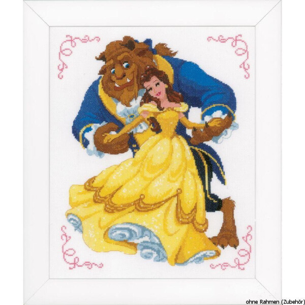 Vervaco Counted cross stitch kit Disney Beauty & the Beast, DIY