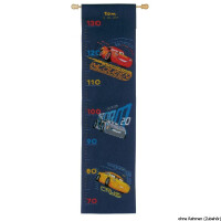 Vervaco Disney Stickpackung Zählmuster Messlatte "Cars blau"