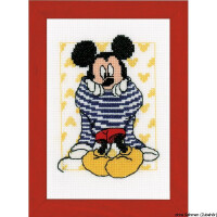 Auslaufmodell Vervaco Disney Stickpackung Zählmuster "Mickey"