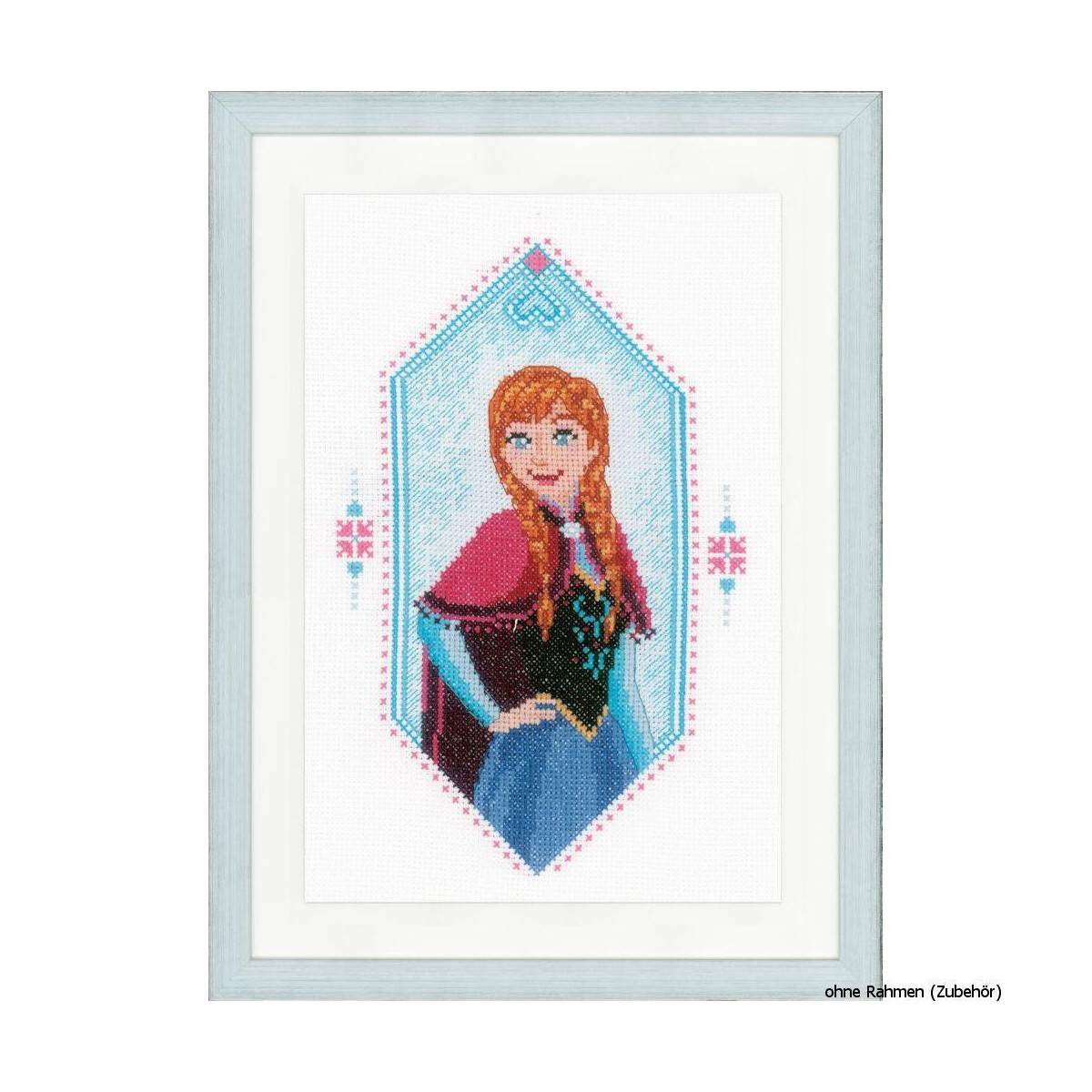 Vervaco Counted cross stitch kit Disney Frozen Anna, DIY