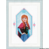 Paquete de bordados de Vervaco Disney con el patrón de conteo "Princesa Anna