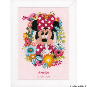 Vervaco Counted cross stitch kit Disney Minnie shushing, DIY