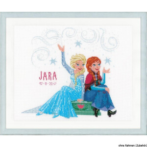 Vervaco Counted cross stitch kit Disney Sisters Forever, DIY