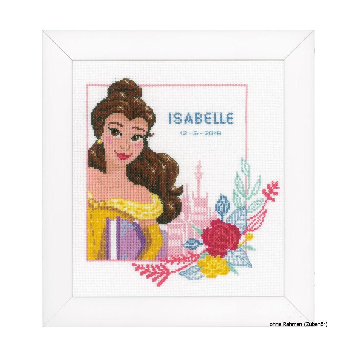 Vervaco Counted cross stitch kit Disney Enchanted beauty,...