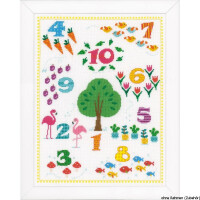 Vervaco Counted cross stitch kit Count to 10, DIY