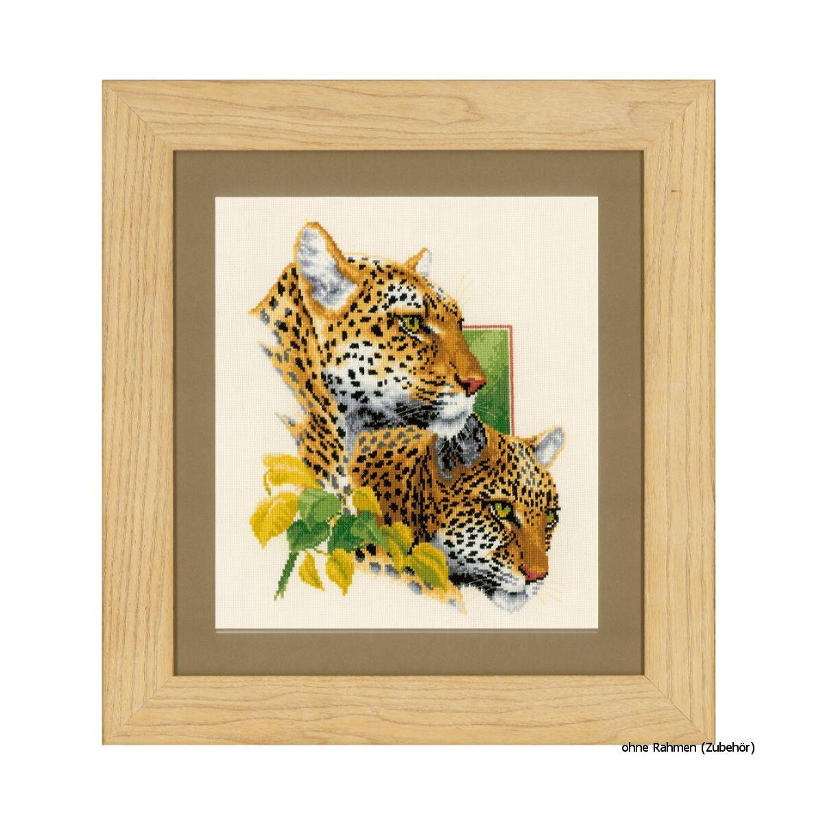 Vervaco cross stitch kit counted "2 Leopards", DIY