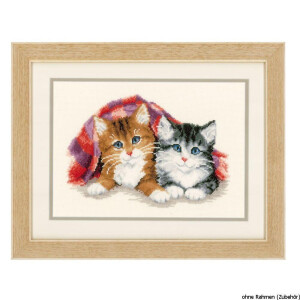Vervaco Counted cross stitch kit Purring kittens, DIY