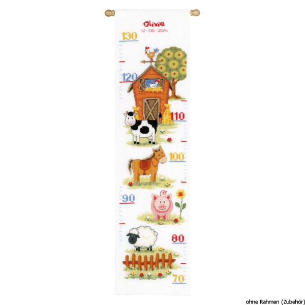 Vervaco Counted cross stitch kit At the farm II, DIY