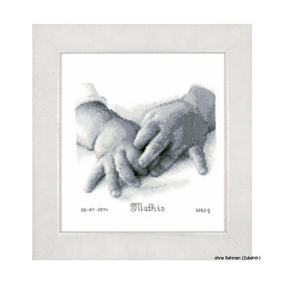 Vervaco Counted cross stitch kit Baby hands, DIY