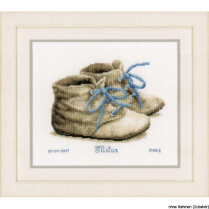 Vervaco Counted cross stitch kit Baby shoes, DIY