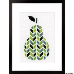 Vervaco Counted cross stitch kit Pear, DIY