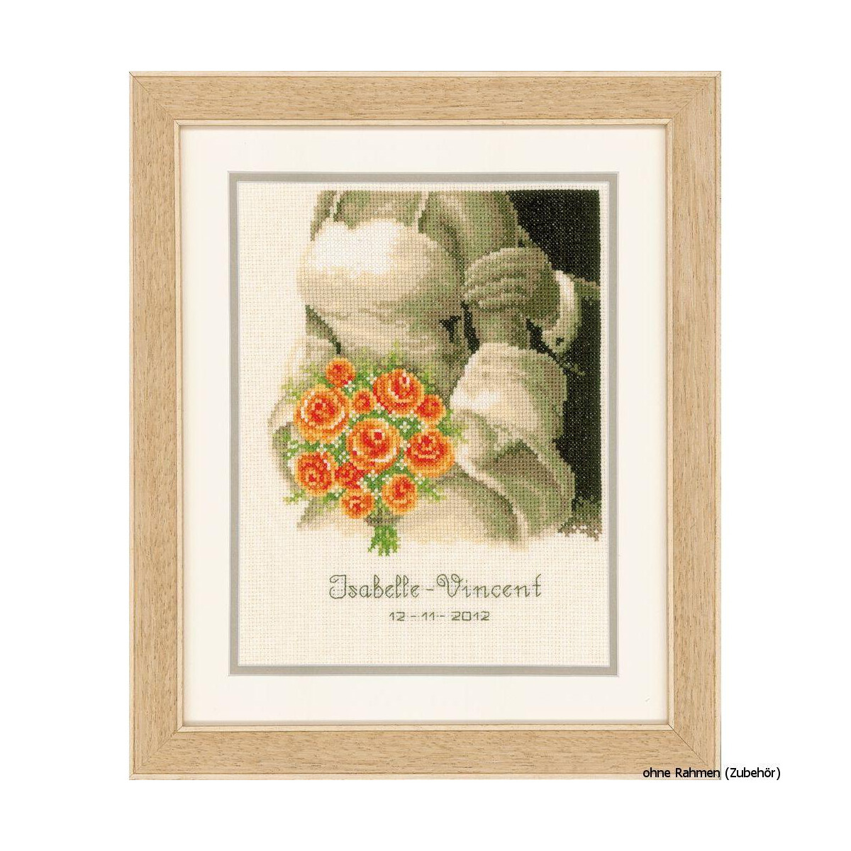 Vervaco Counted cross stitch kit Wedding bouquet, DIY