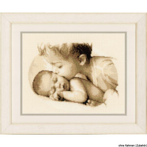 Vervaco Counted cross stitch kit Brotherly love, DIY