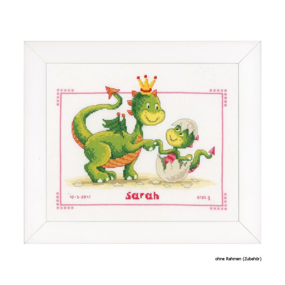 Vervaco Counted cross stitch kit Dragons, DIY
