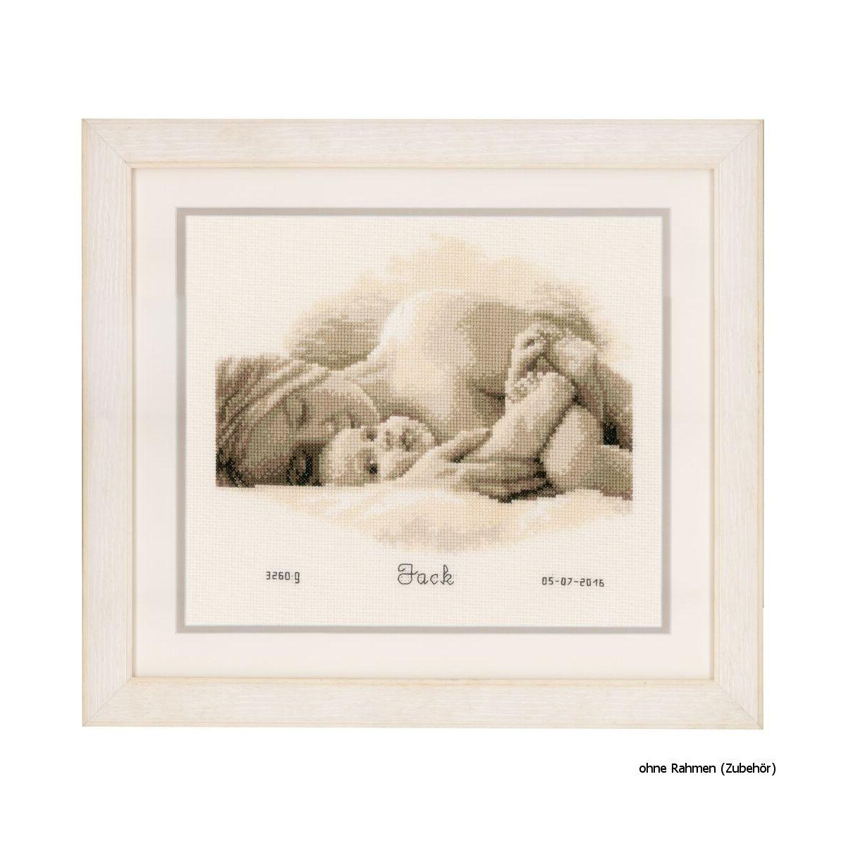 Vervaco cross stitch kit counted "first petting...