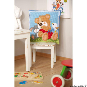 Vervaco Counted cross stitch kit Cycling bear, DIY