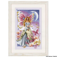 Vervaco Counted cross stitch kit Butterfly fairy, DIY