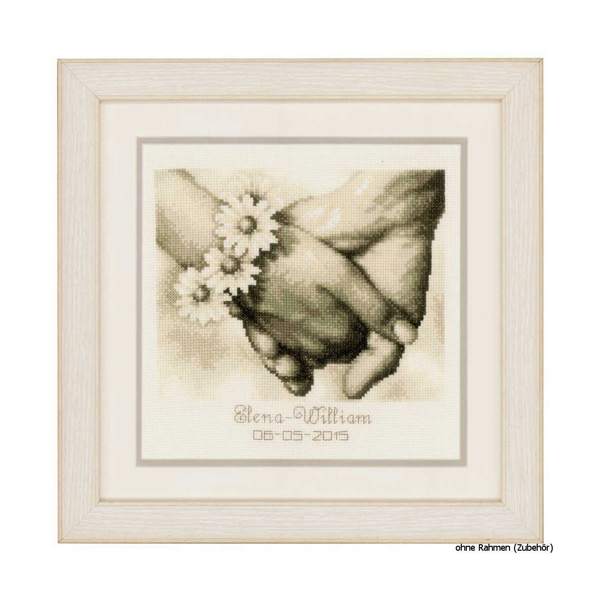 Vervaco Counted cross stitch kit Just married, DIY