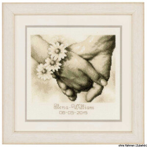 Vervaco Counted cross stitch kit Just married, DIY