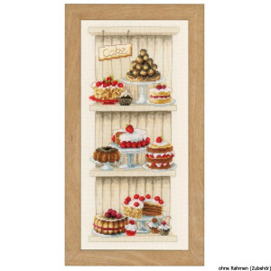 Vervaco Counted cross stitch kit Delicious cakes, DIY